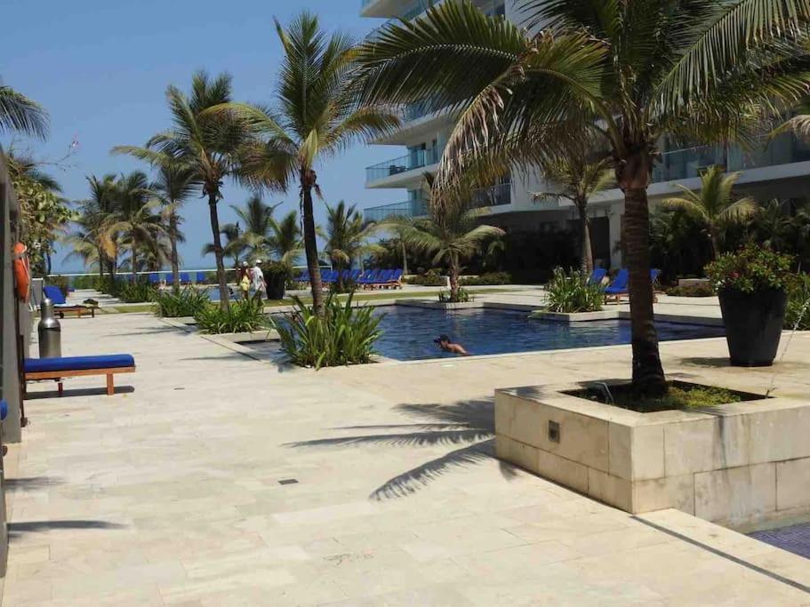 Hermoso Apartamento Con Todas Las Comodidades Acceso Directo A La Playa Morros Epic Sector La Boquilla Cumple Protocolos De Bioseguridad Cartagena Bagian luar foto