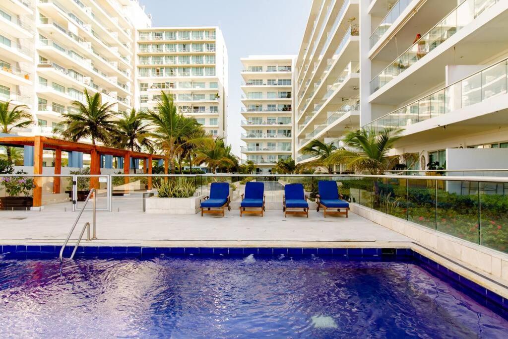 Hermoso Apartamento Con Todas Las Comodidades Acceso Directo A La Playa Morros Epic Sector La Boquilla Cumple Protocolos De Bioseguridad Cartagena Bagian luar foto