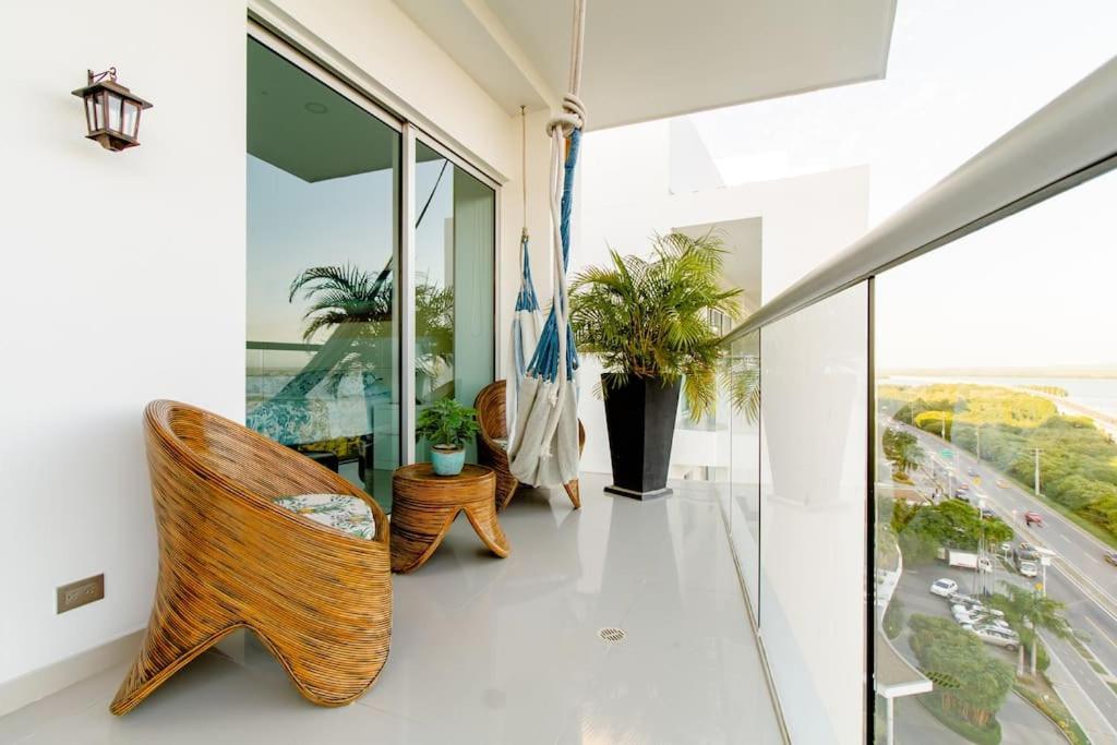 Hermoso Apartamento Con Todas Las Comodidades Acceso Directo A La Playa Morros Epic Sector La Boquilla Cumple Protocolos De Bioseguridad Cartagena Bagian luar foto